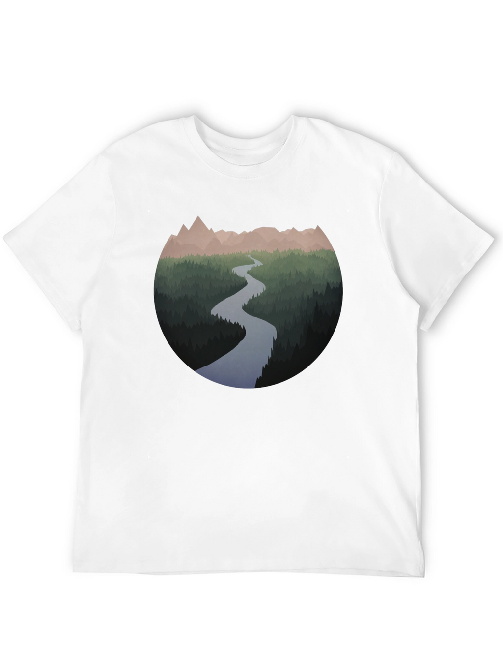 Mountain River Graphic T-Shirt