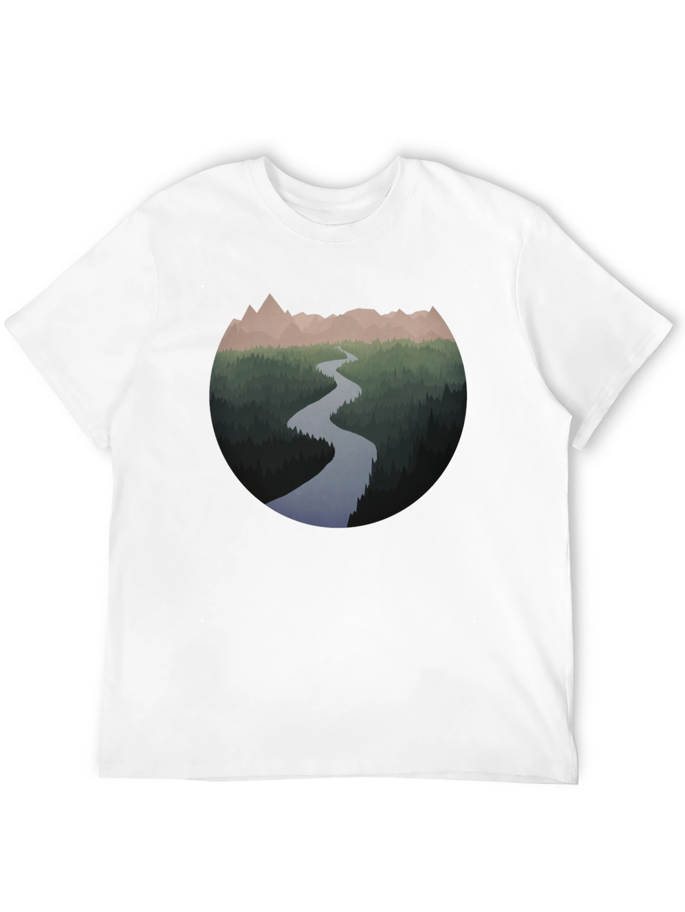 Mountain River Graphic T-Shirt