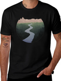 Mountain River Graphic T-Shirt