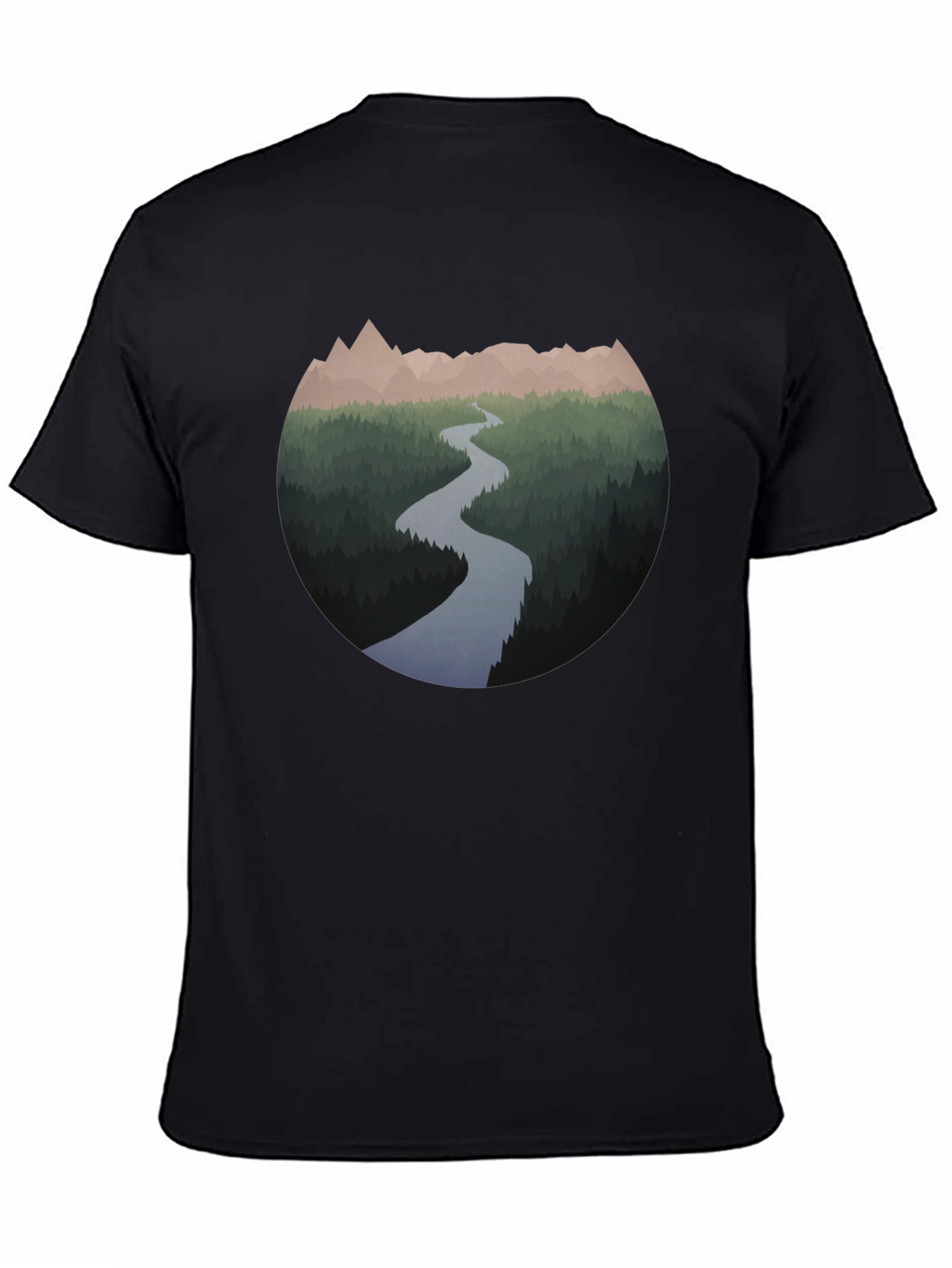 Mountain River Graphic T-Shirt