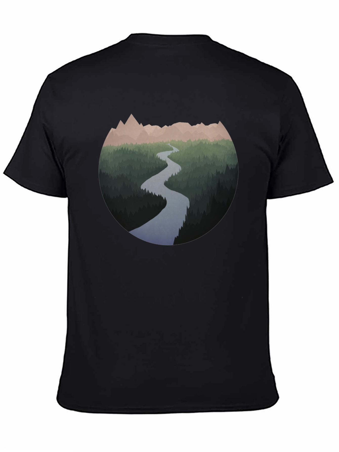 Mountain River Graphic T-Shirt
