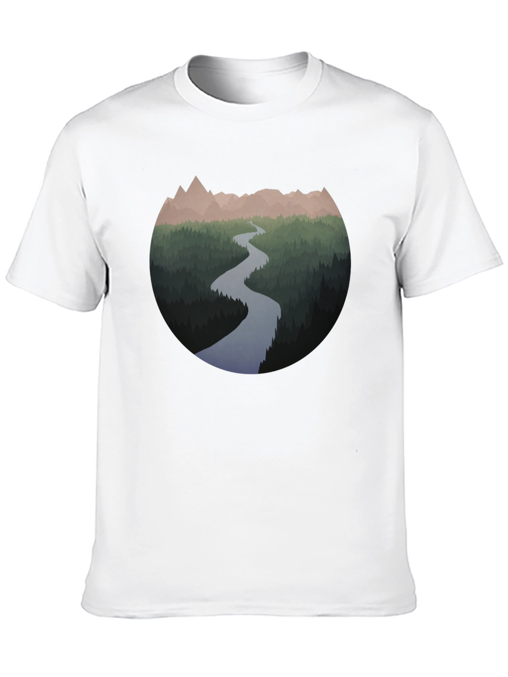 Mountain River Graphic T-Shirt