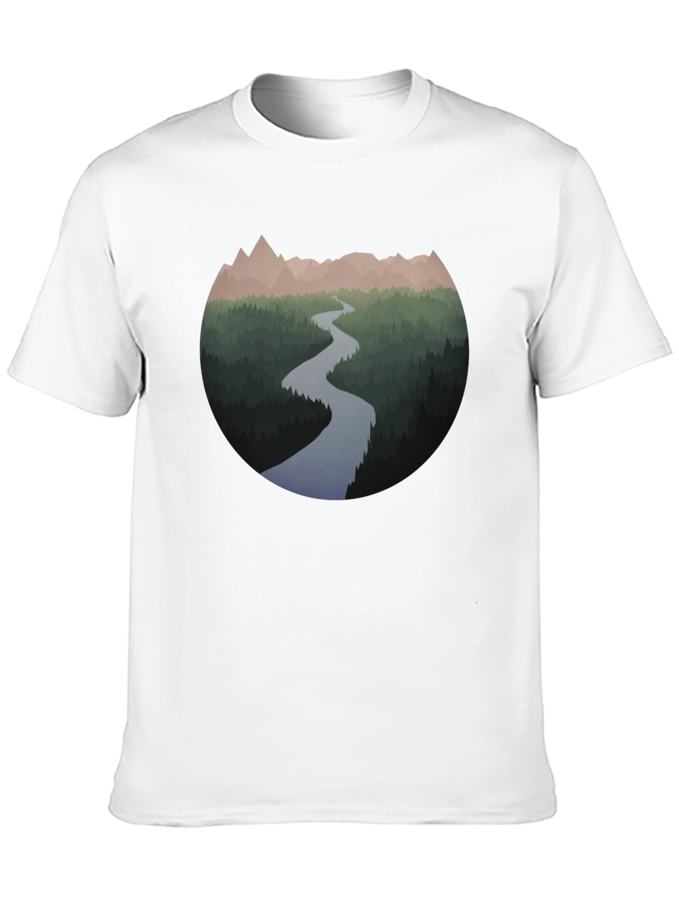 Mountain River Graphic T-Shirt