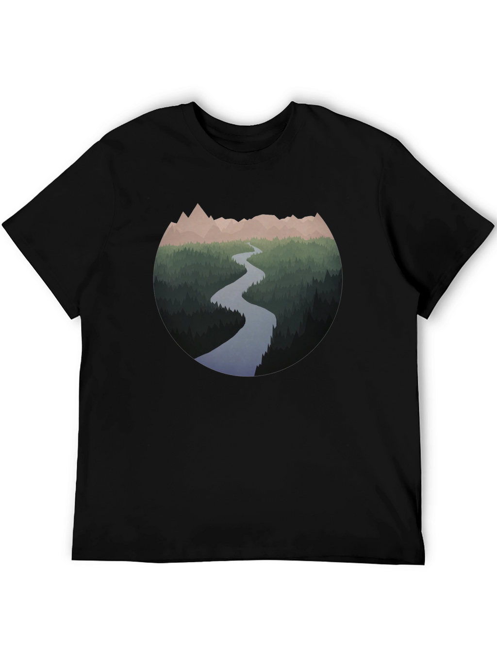 Mountain River Graphic T-Shirt