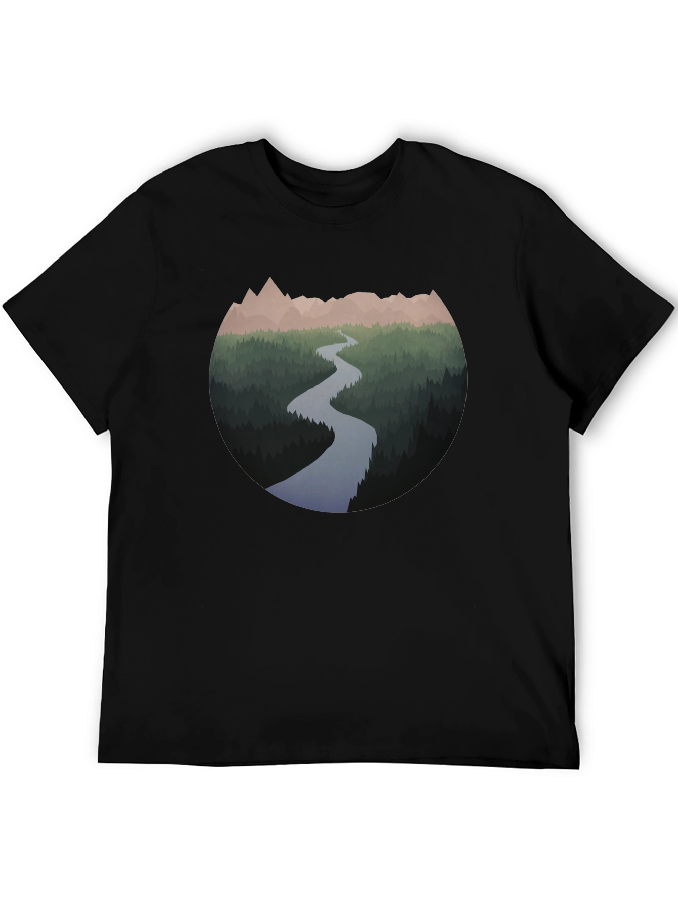 Mountain River Graphic T-Shirt