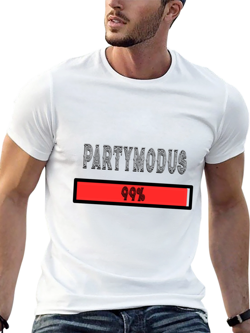 Partymodus 99% Funny Graphic T-Shirt