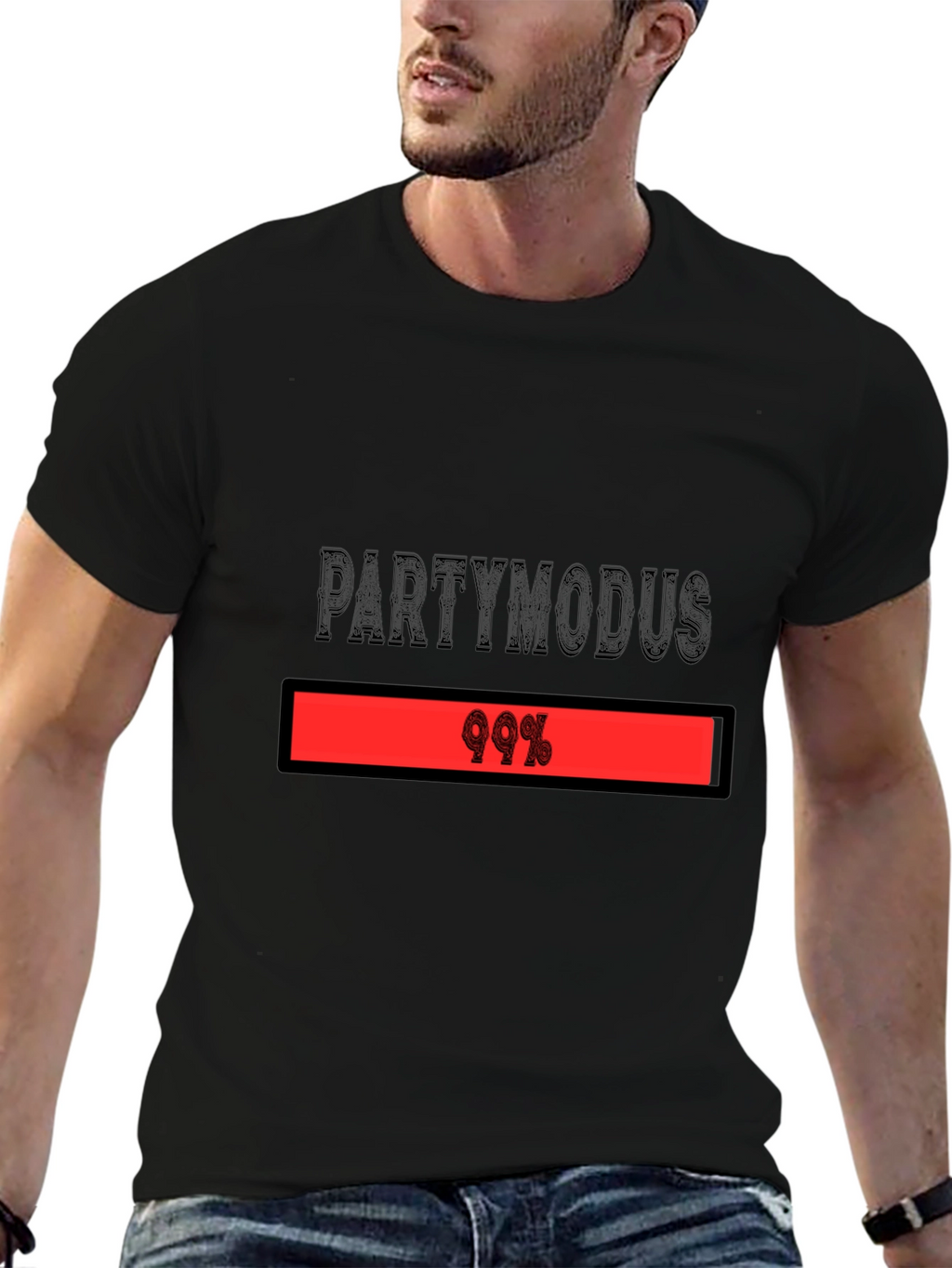 Partymodus 99% Funny Graphic T-Shirt