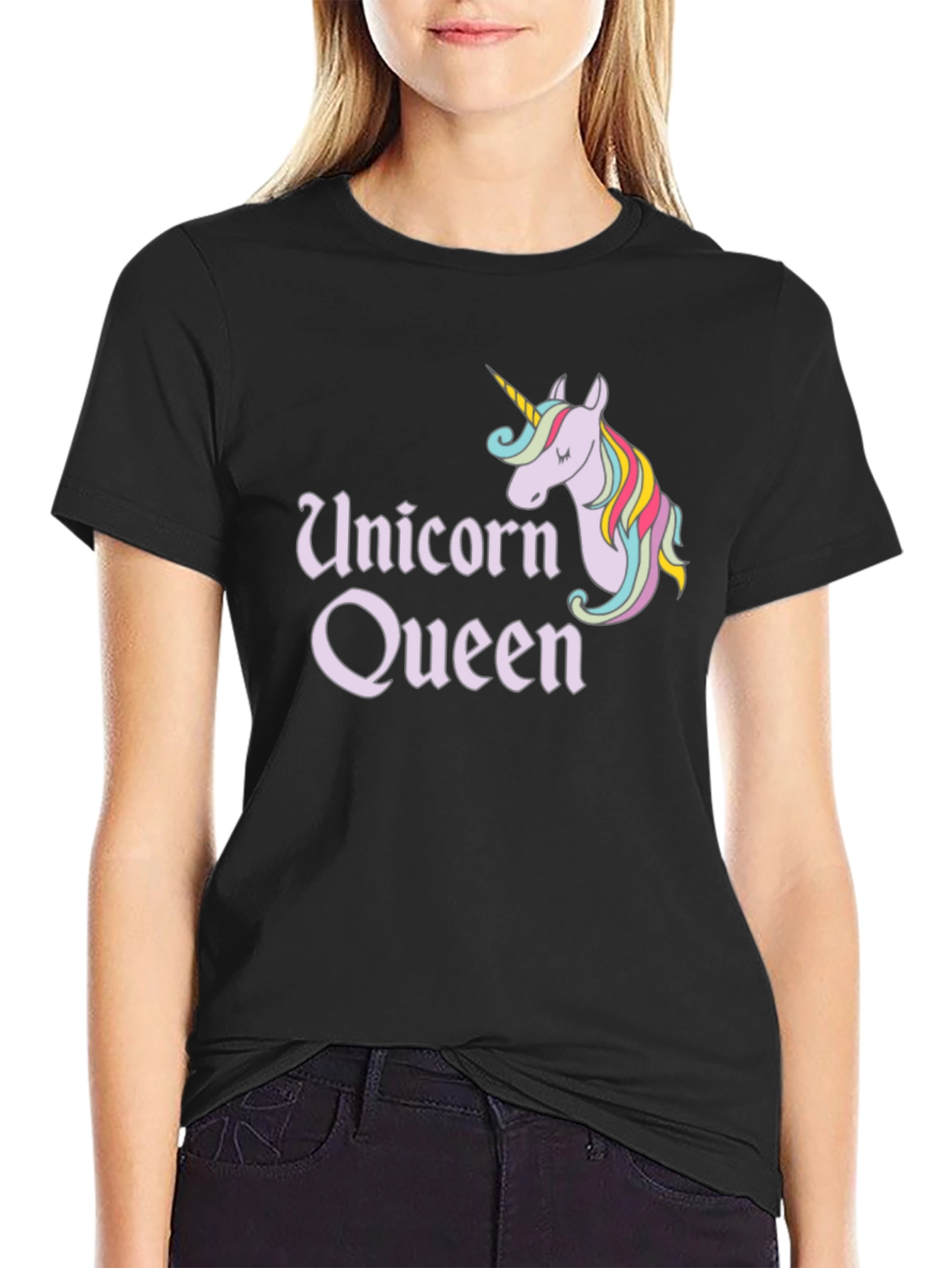Unicorn Queen T-Shirt - Whimsical Graphic Tee