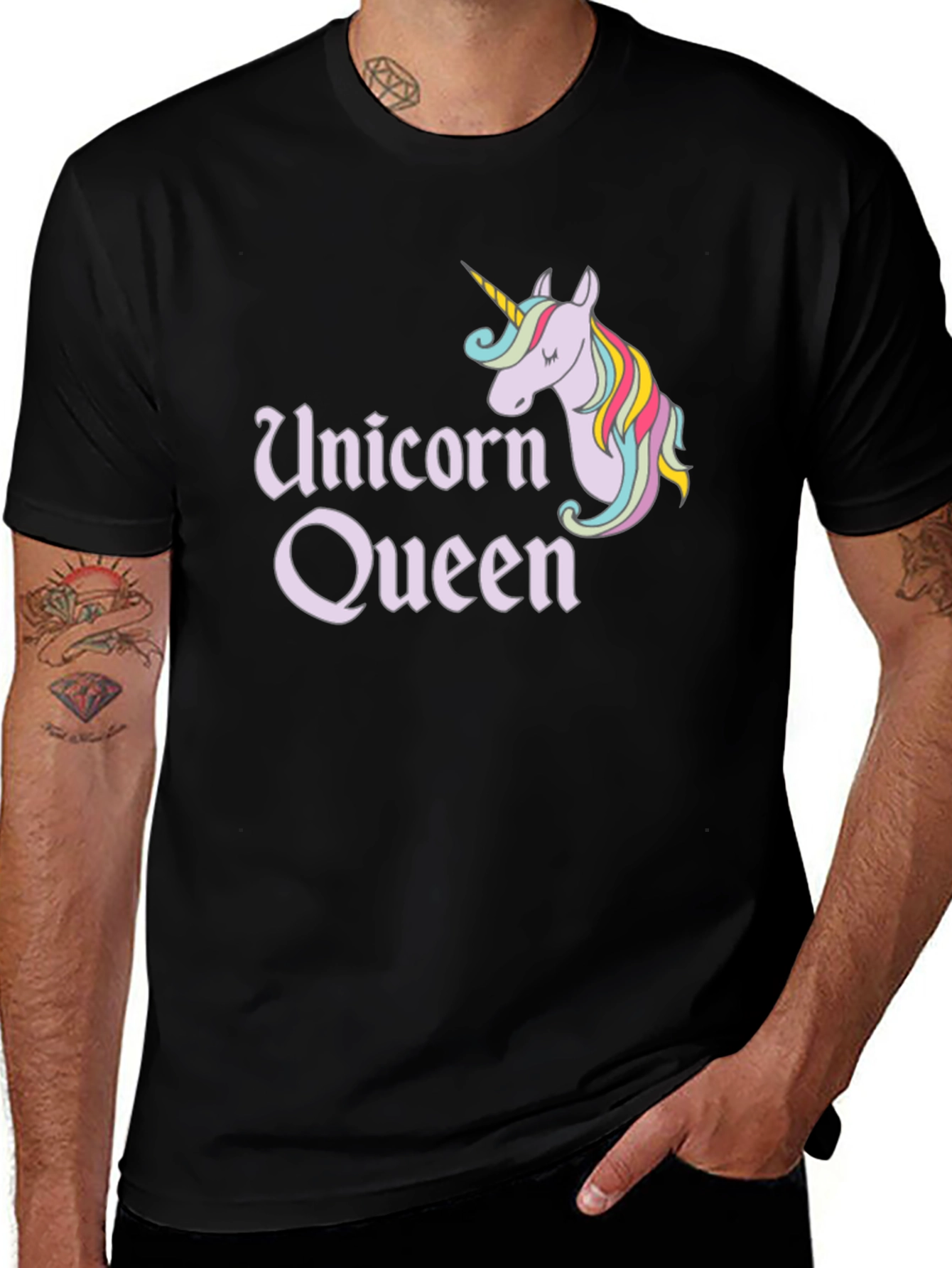 Unicorn Queen T-Shirt - Whimsical Graphic Tee