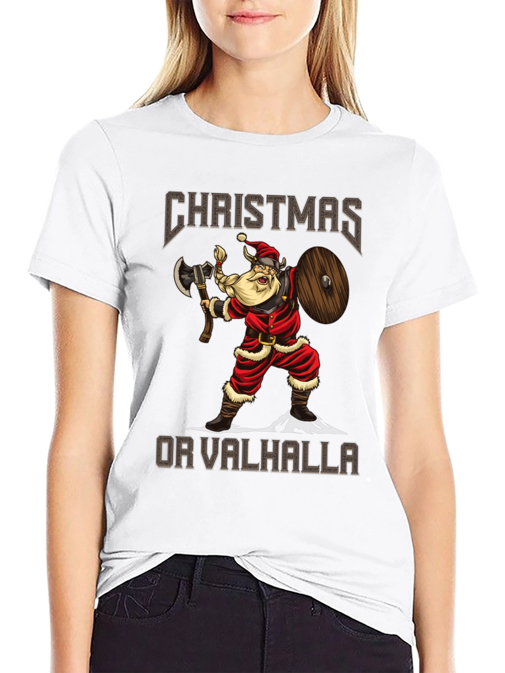 Christmas or Valhalla Viking Santa T-Shirt