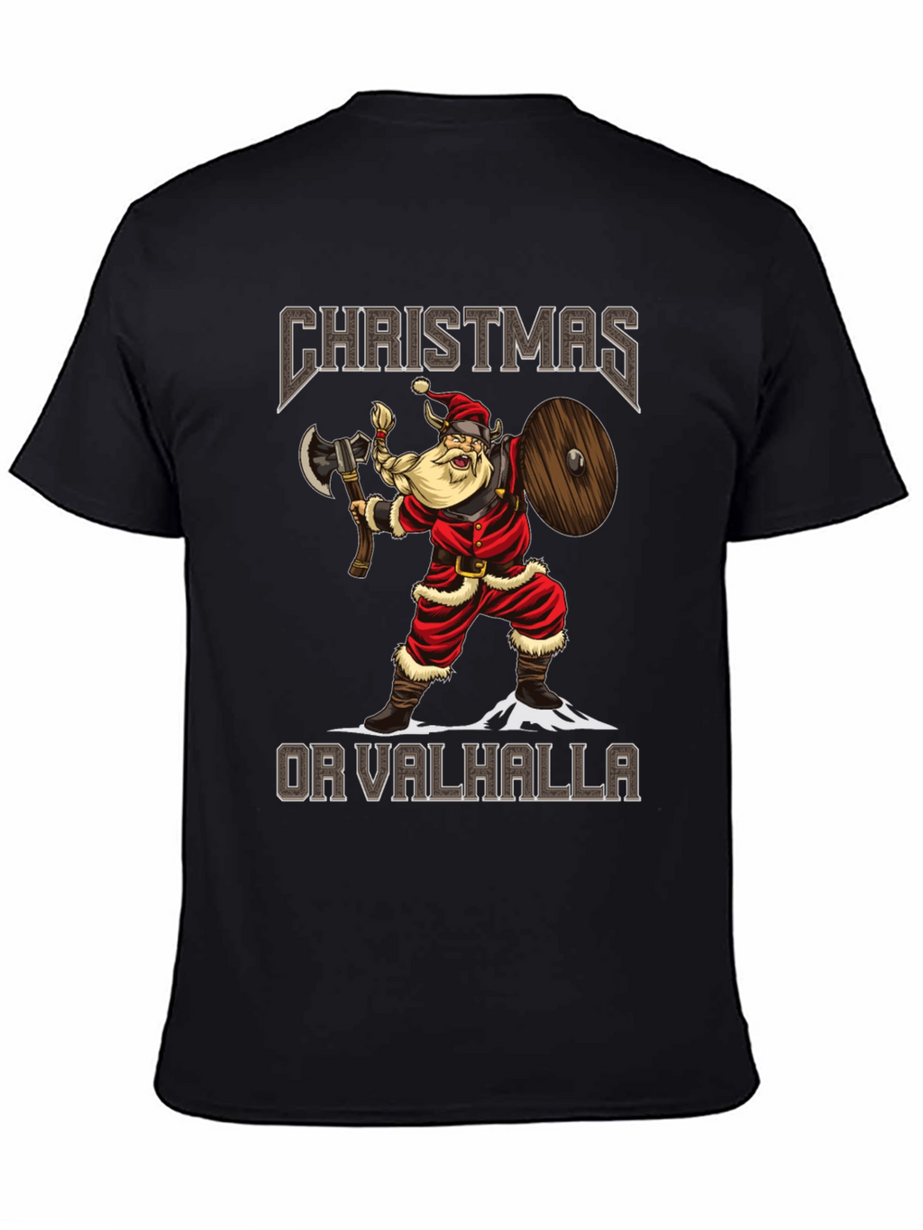 Christmas or Valhalla Viking Santa T-Shirt