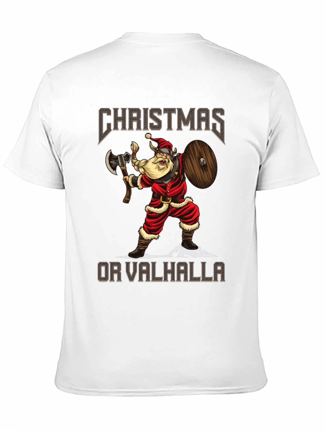 Christmas or Valhalla Viking Santa T-Shirt