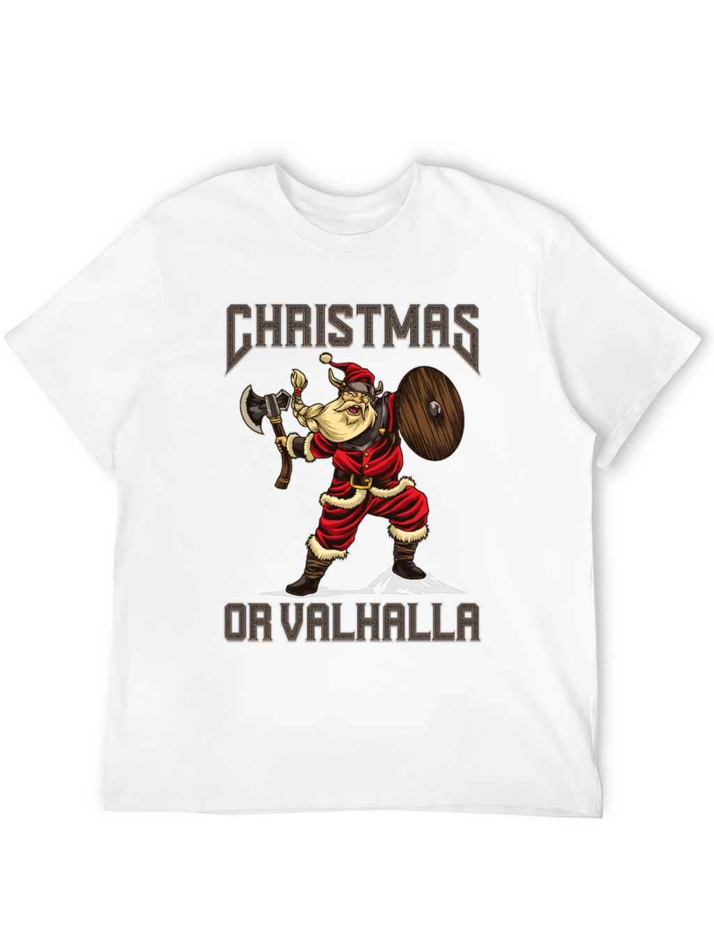 Christmas or Valhalla Viking Santa T-Shirt