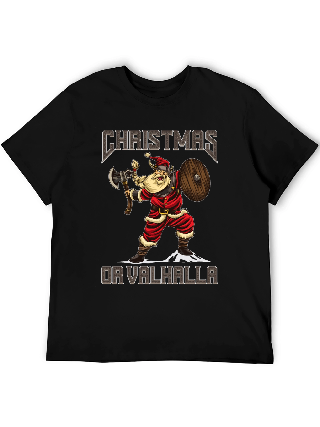Christmas or Valhalla Viking Santa T-Shirt