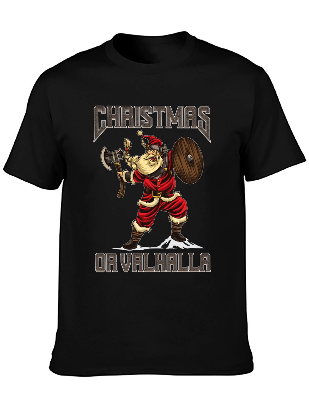 Christmas or Valhalla Viking Santa T-Shirt