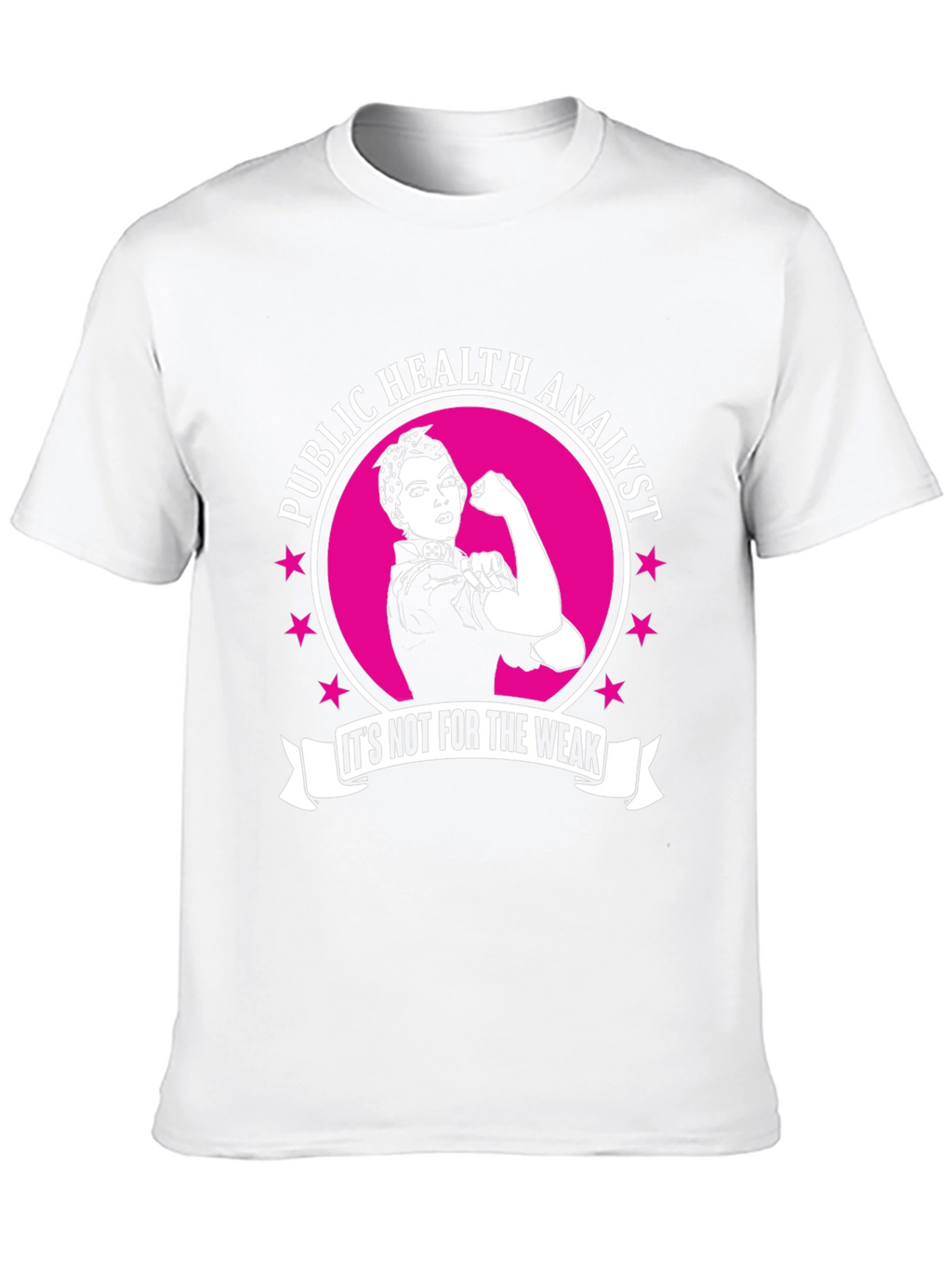 Public Health Analyst Strong Women Black T-Shirt