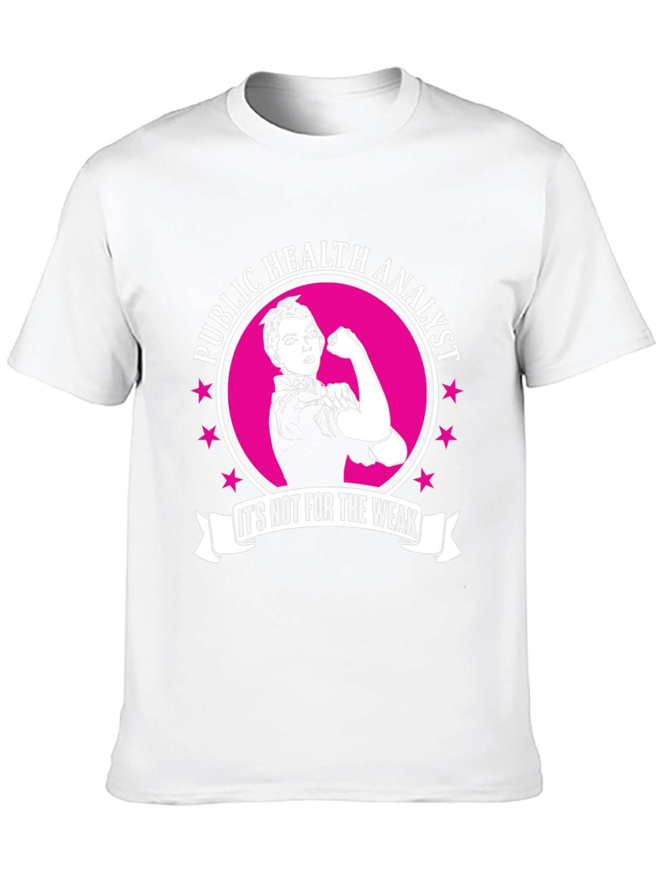 Public Health Analyst Strong Women Black T-Shirt
