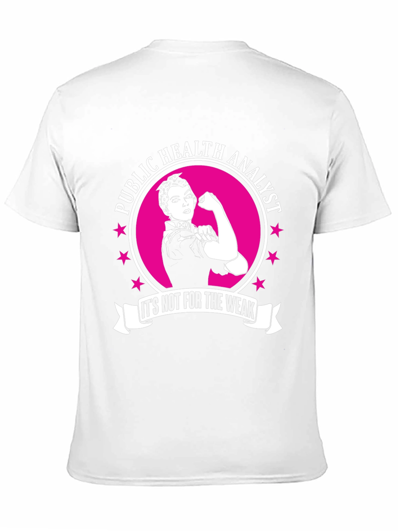 Public Health Analyst Strong Women Black T-Shirt