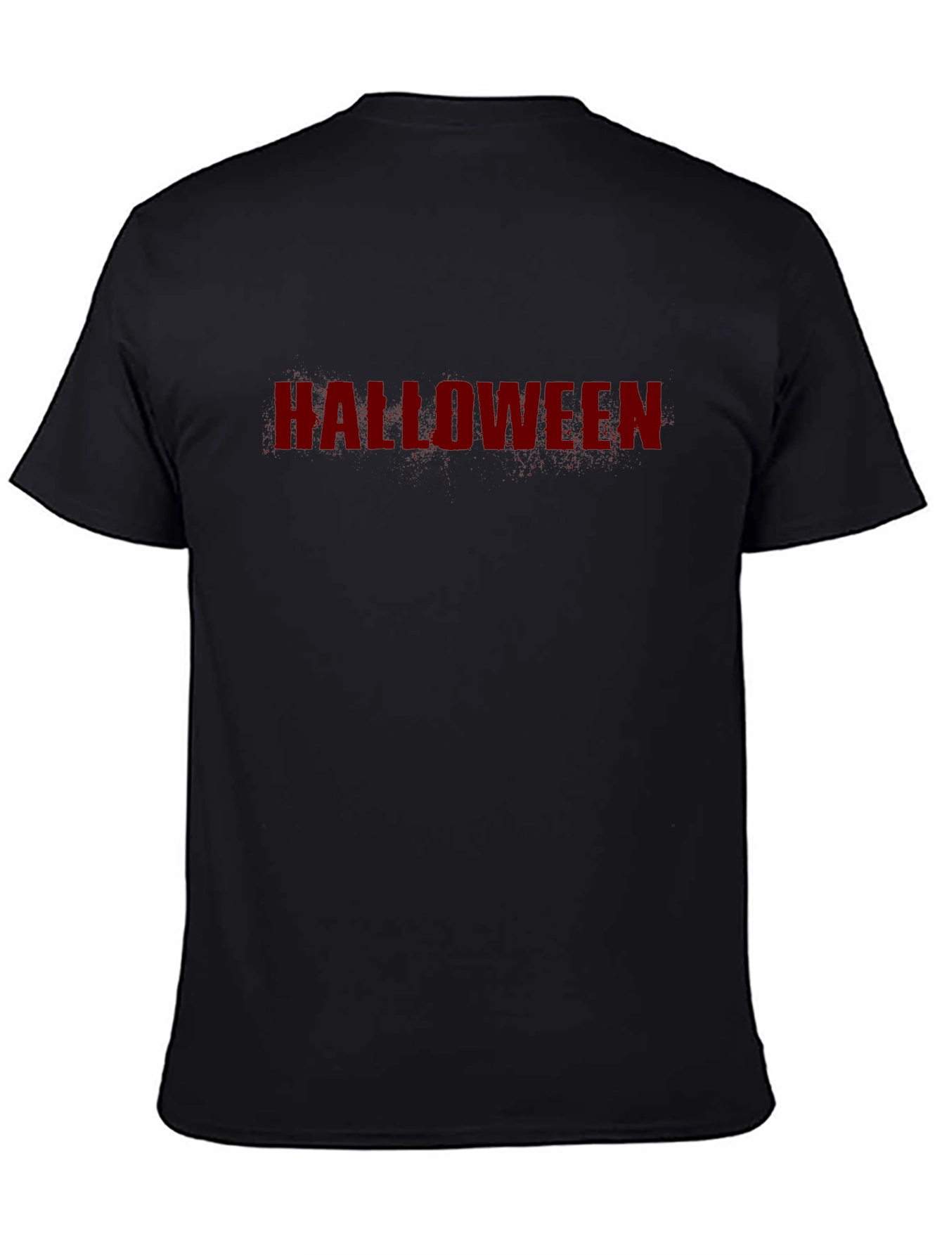 Halloween Graphic Tee - Black Short Sleeve Shirt