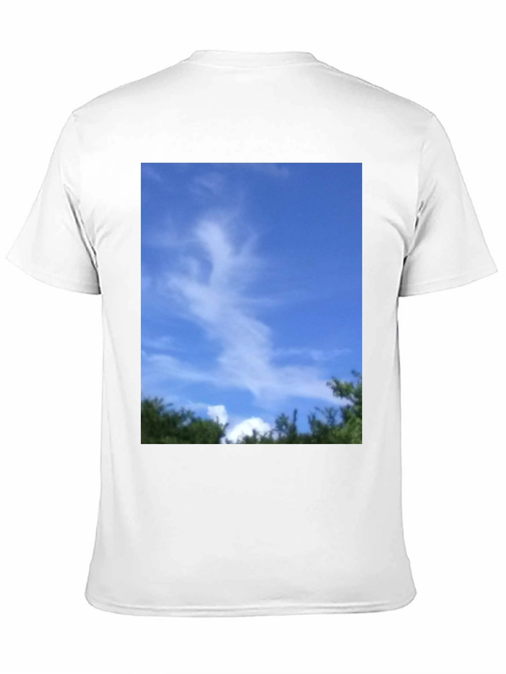 Sky Cloud Nature Graphic Tee - Black Unisex T-Shirt