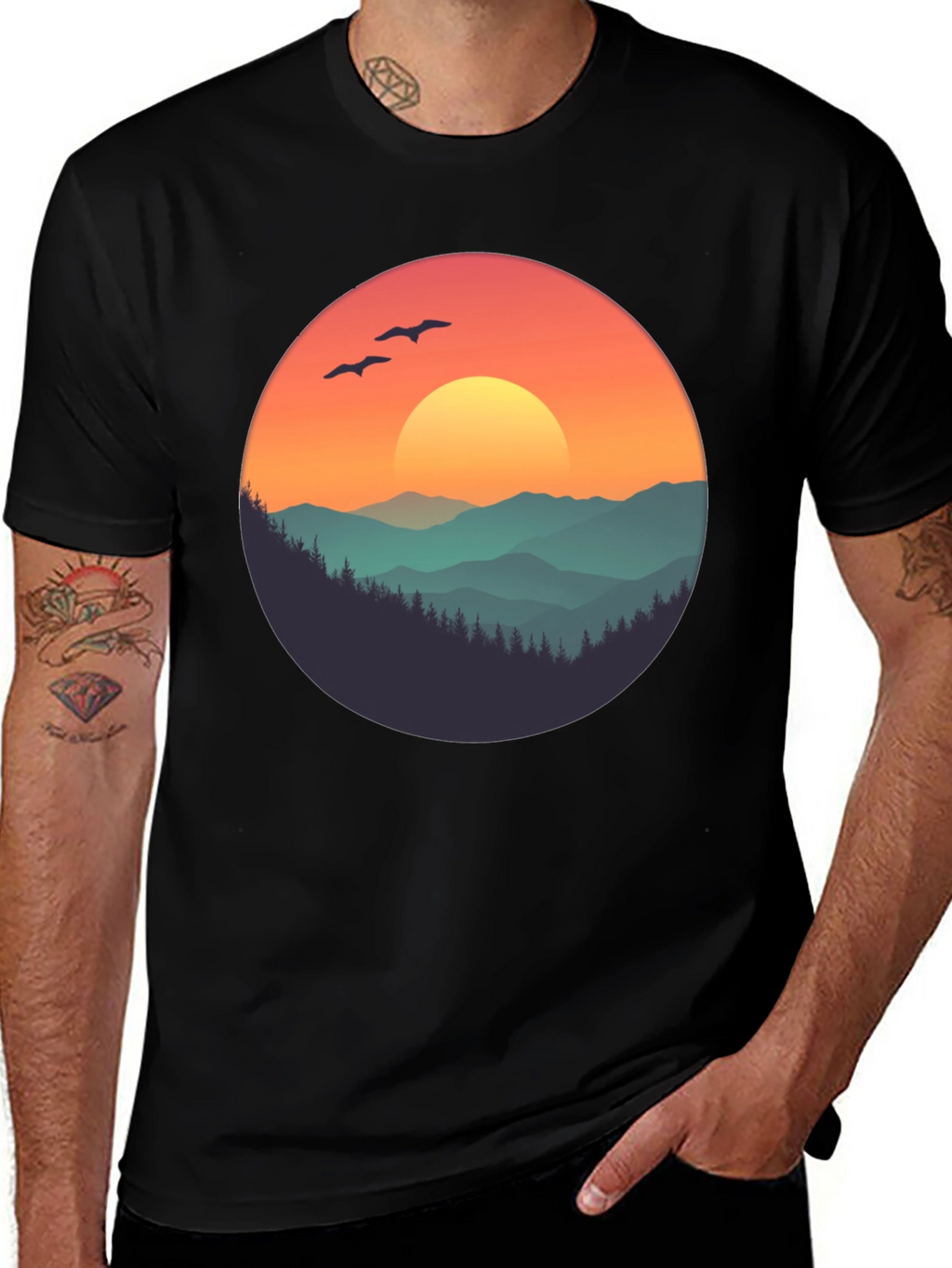Sunset Mountain Graphic Tee
