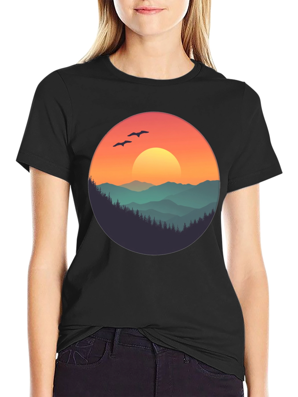 Sunset Mountain Graphic Tee