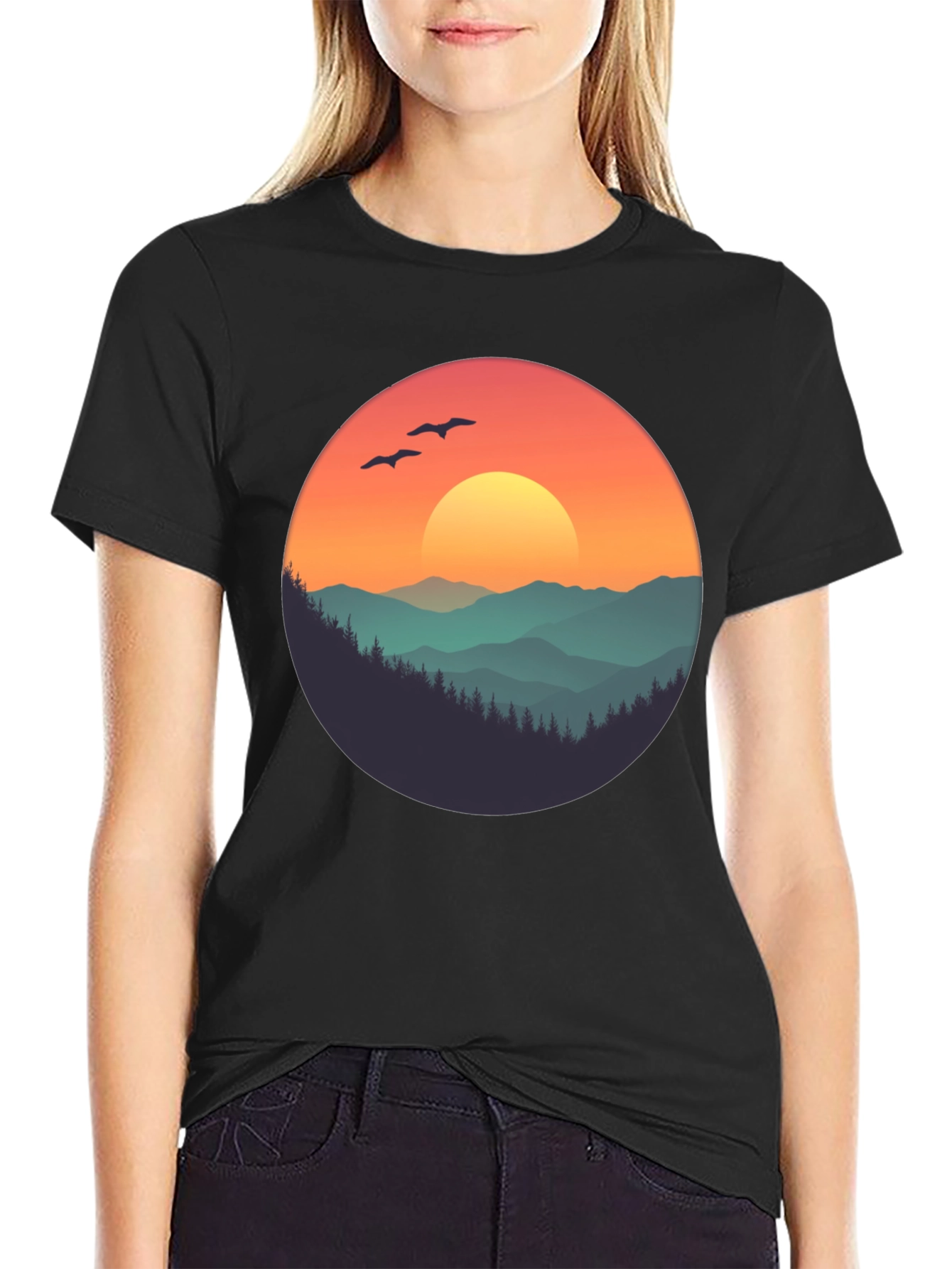 Sunset Mountain Graphic Tee