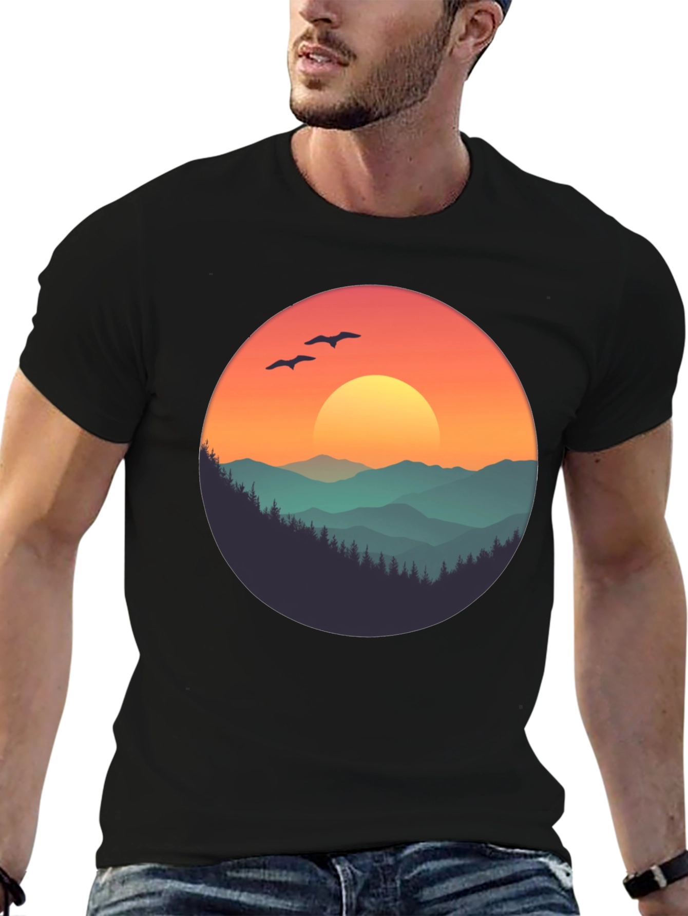 Sunset Mountain Graphic Tee