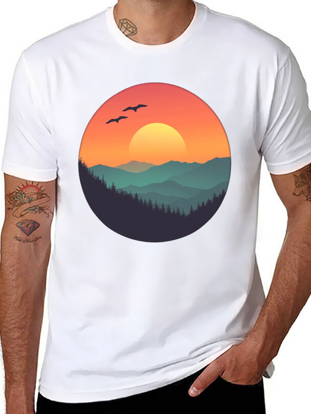 Sunset Mountain Graphic Tee