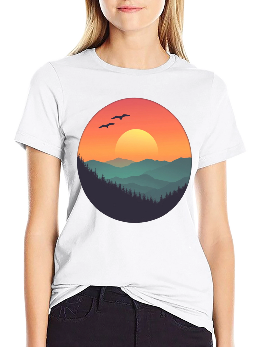 Sunset Mountain Graphic Tee