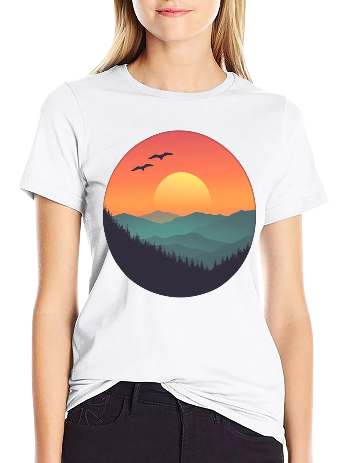 Sunset Mountain Graphic Tee