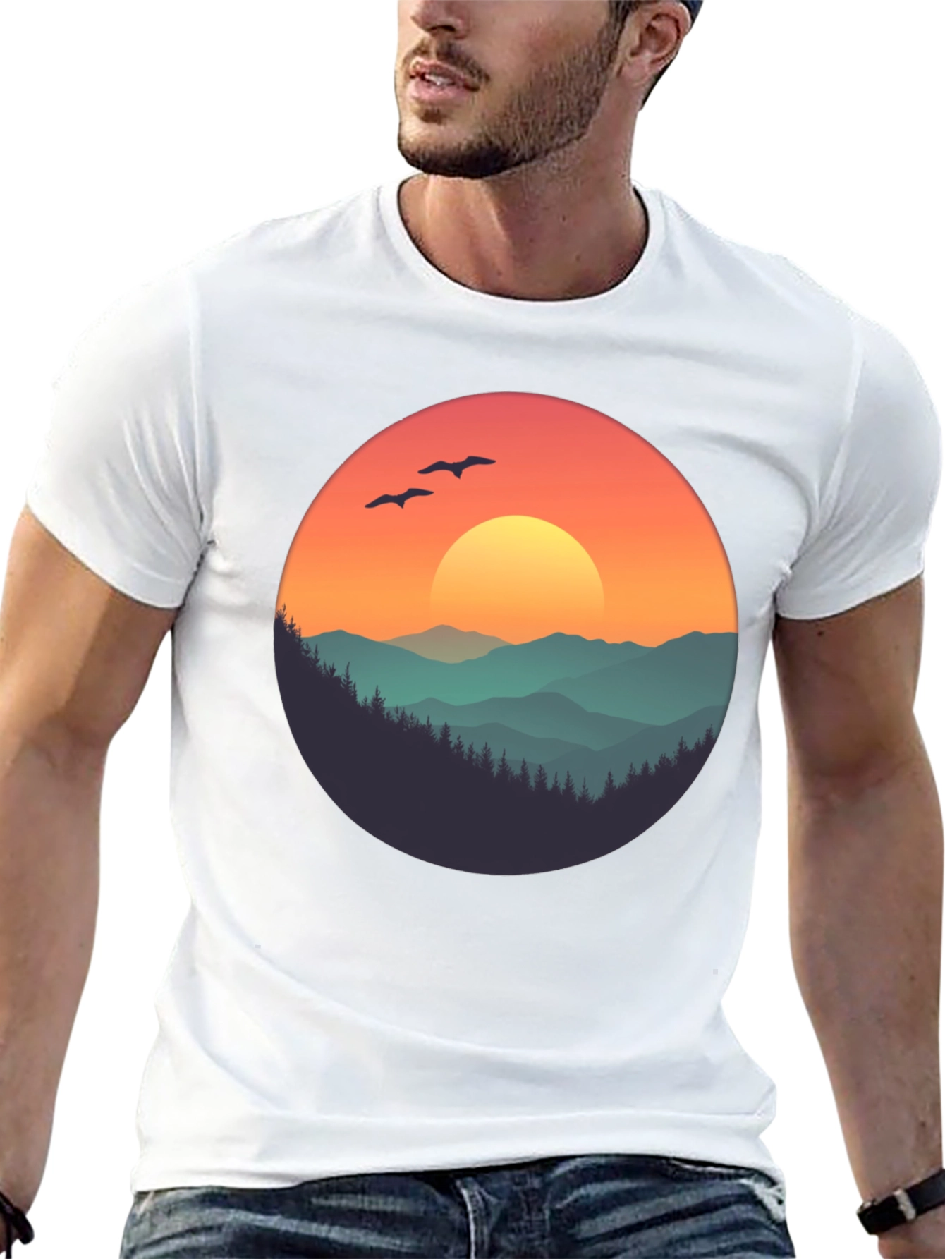 Sunset Mountain Graphic Tee