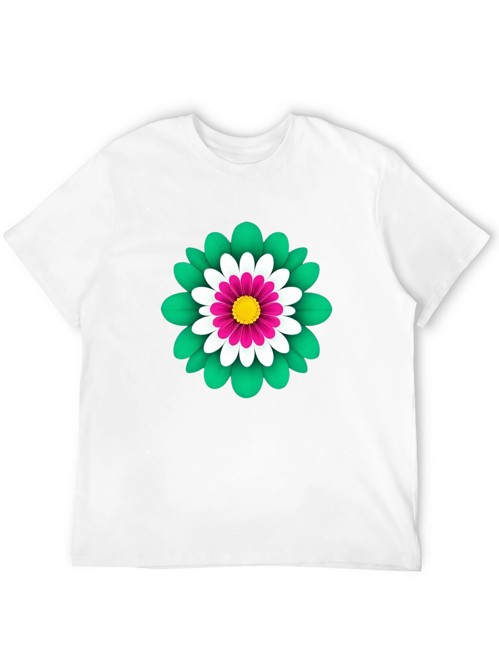 Floral Graphic Print Tee - Soft Cotton Blend
