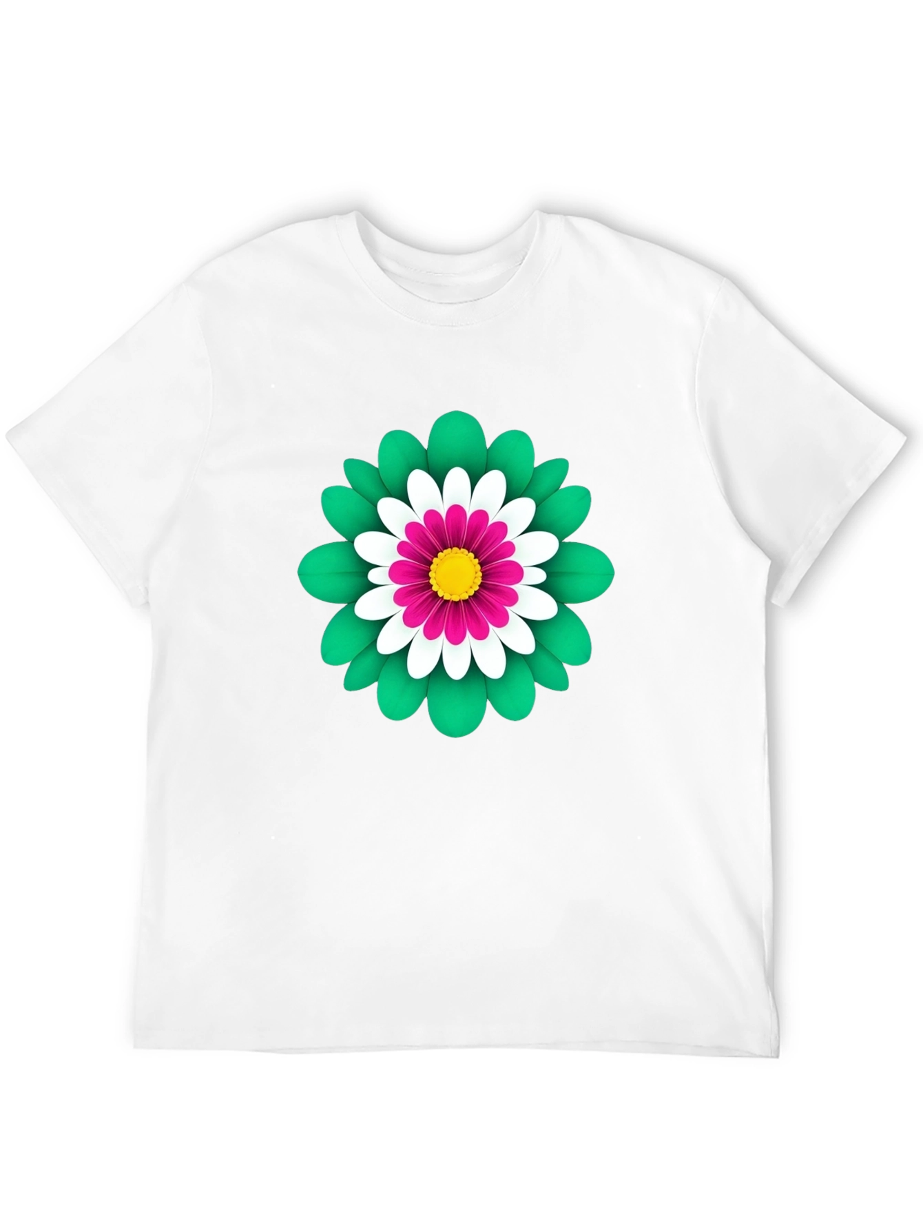 Floral Graphic Print Tee - Soft Cotton Blend