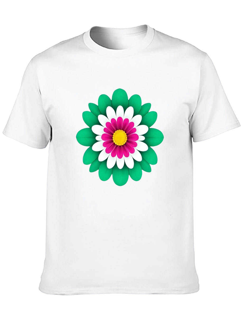 Floral Graphic Print Tee - Soft Cotton Blend