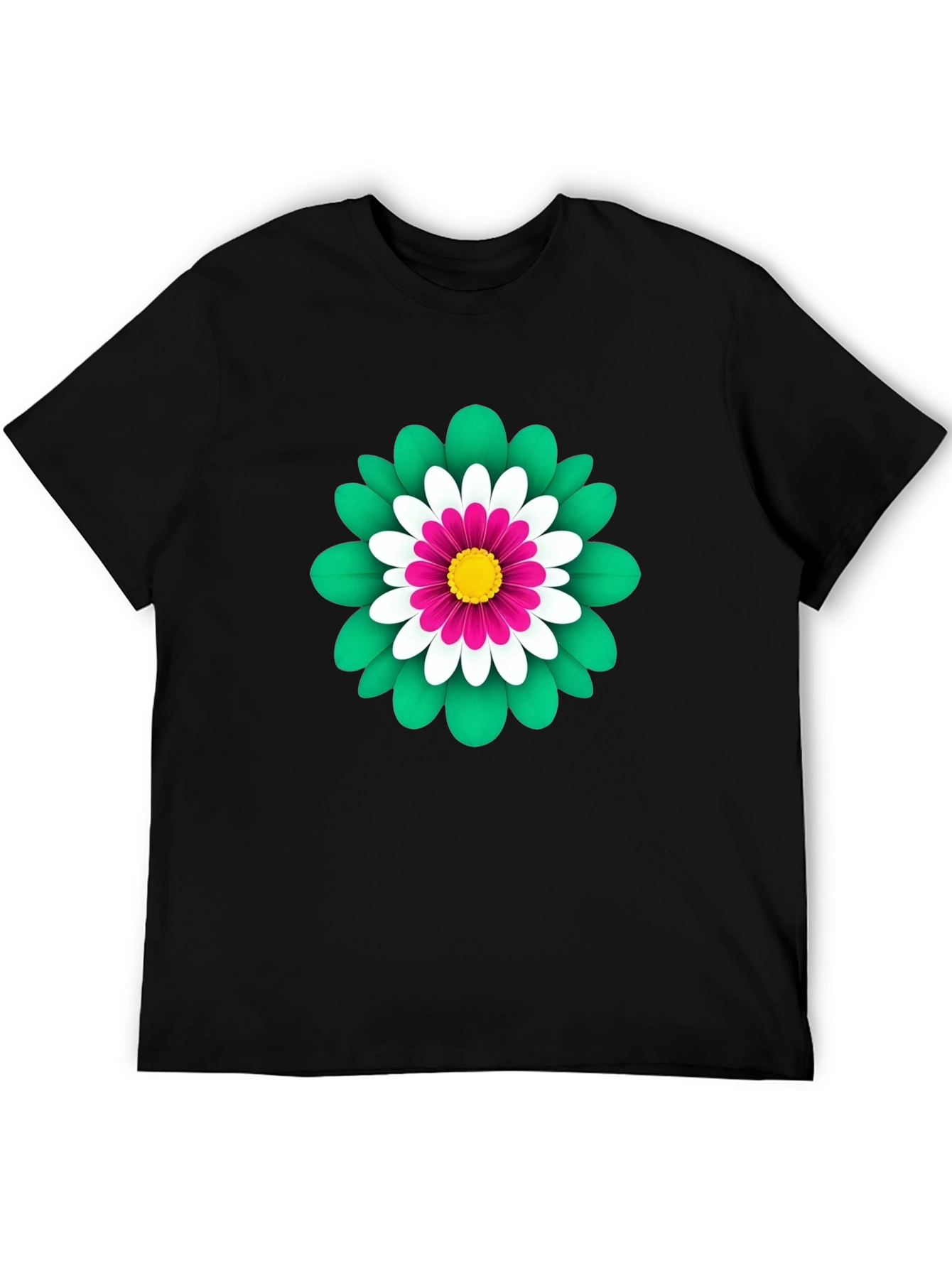 Floral Graphic Print Tee - Soft Cotton Blend