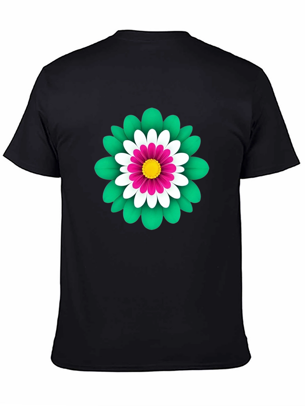 Floral Graphic Print Tee - Soft Cotton Blend
