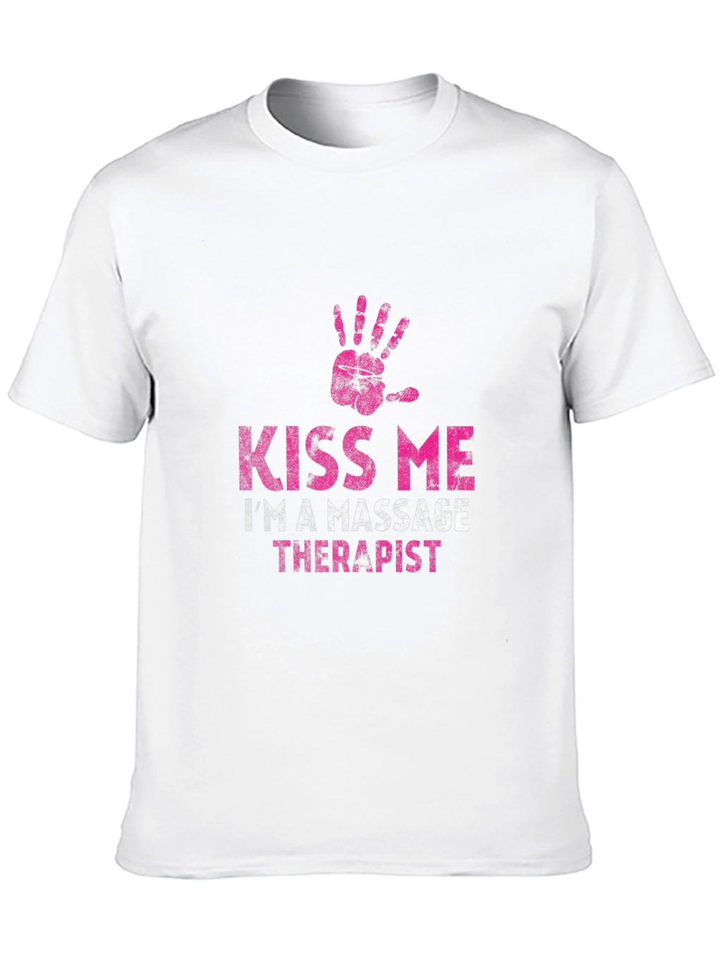 Kiss Me Im a Massage Therapist Black T-Shirt