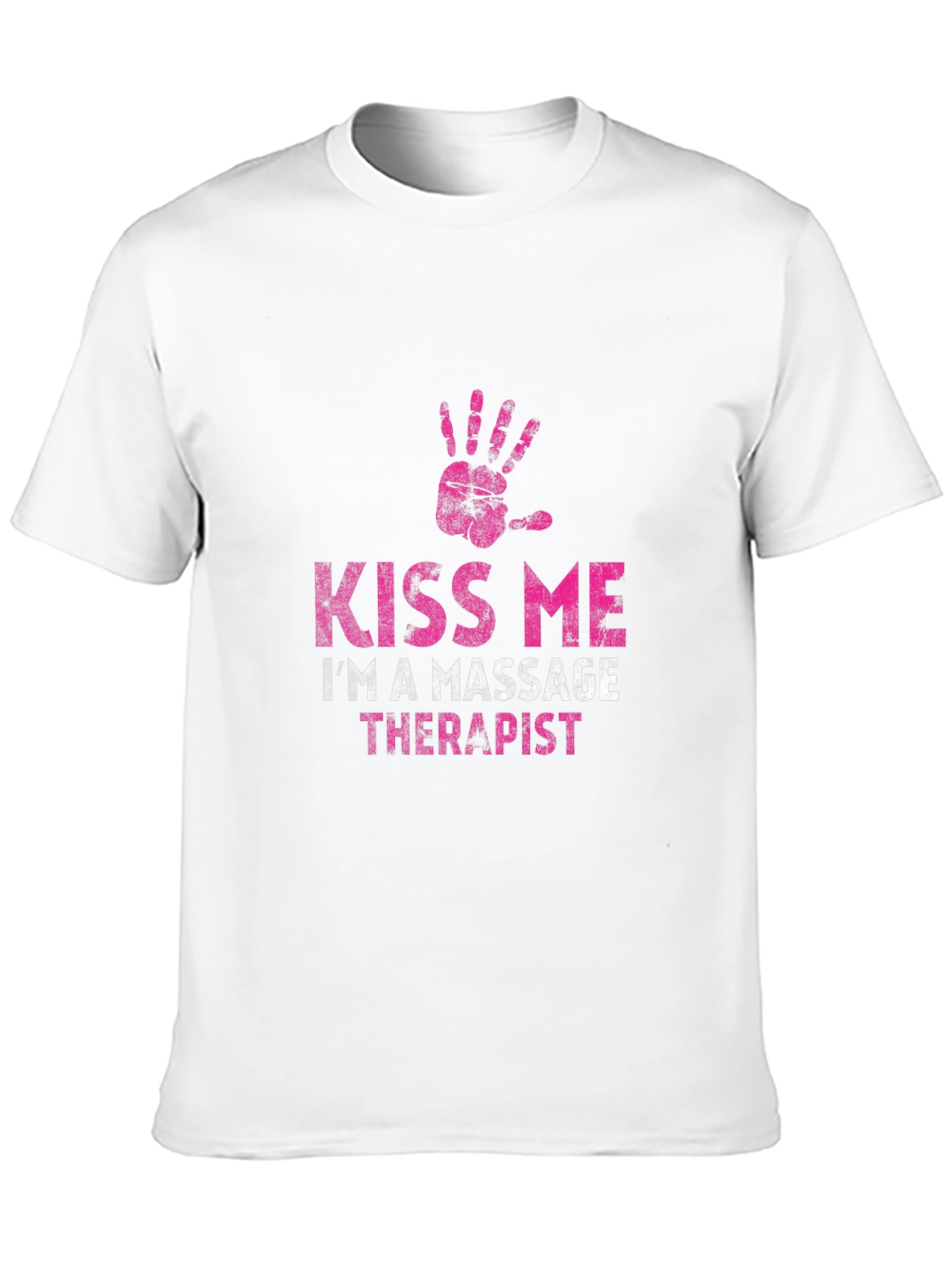 Kiss Me Im a Massage Therapist Black T-Shirt