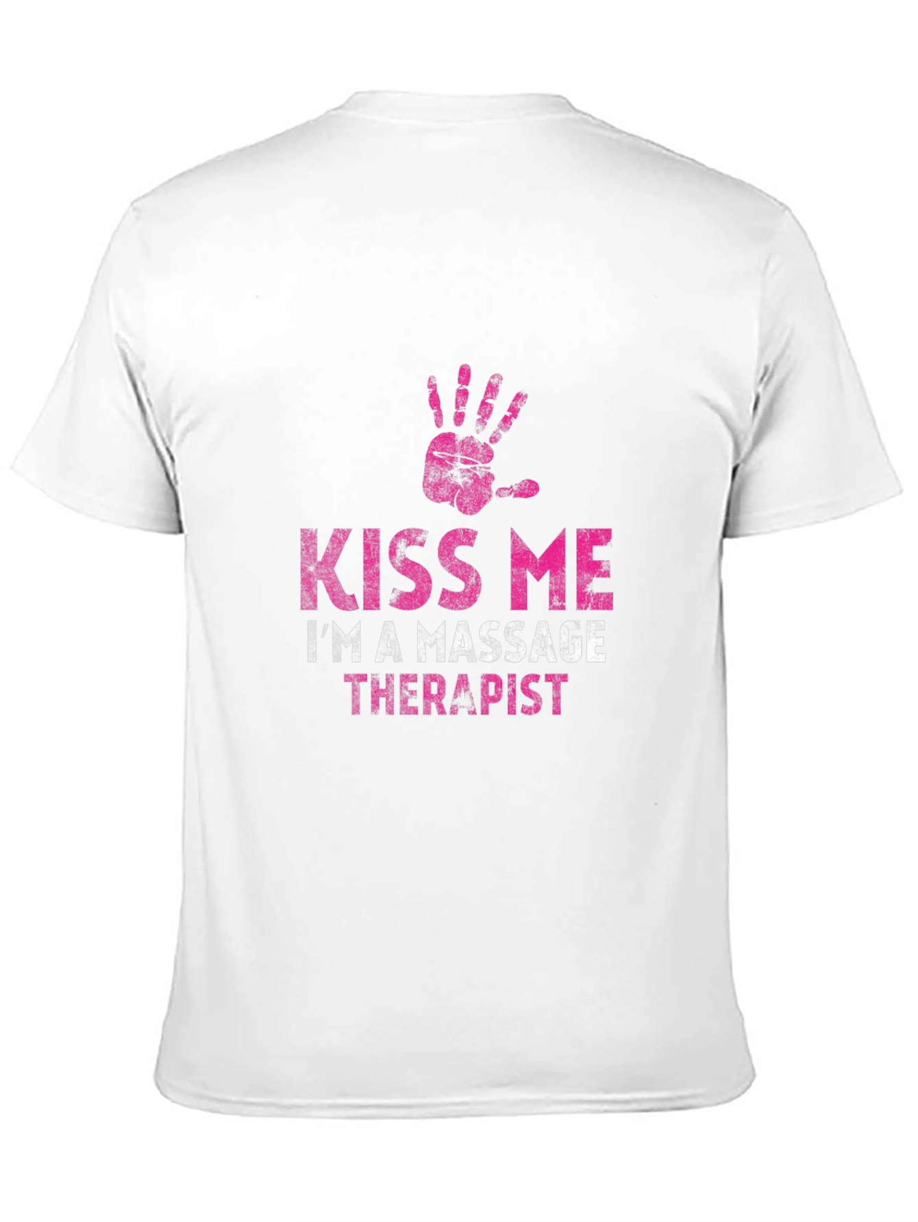 Kiss Me Im a Massage Therapist Black T-Shirt