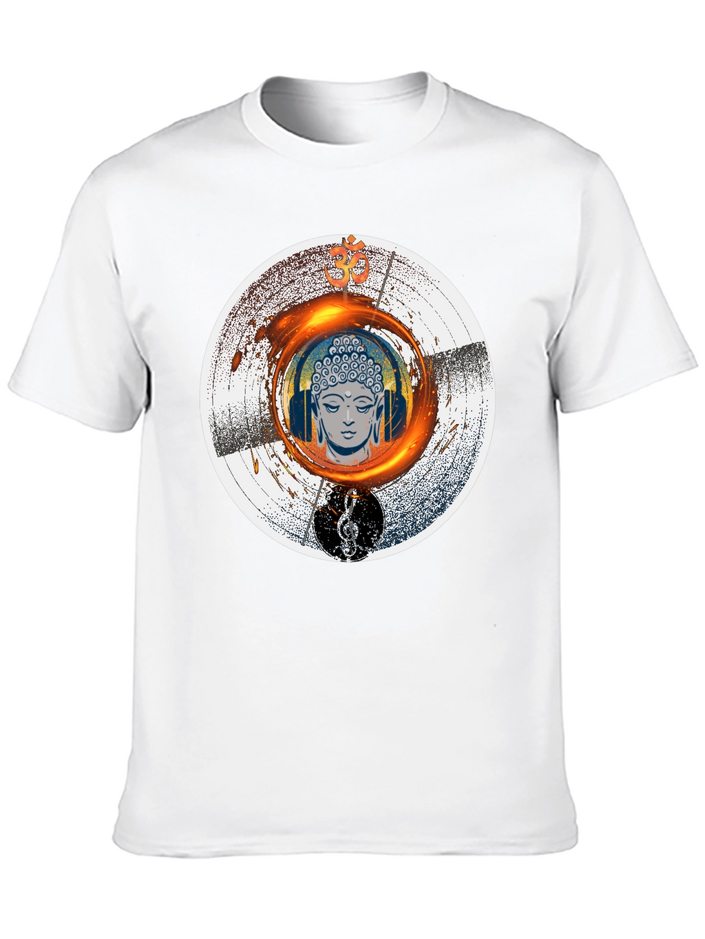 Buddha Music T-Shirt - Meditation Zen Graphic Tee