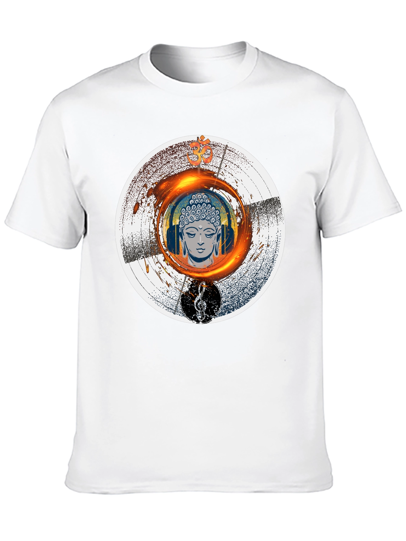 Buddha Music T-Shirt - Meditation Zen Graphic Tee