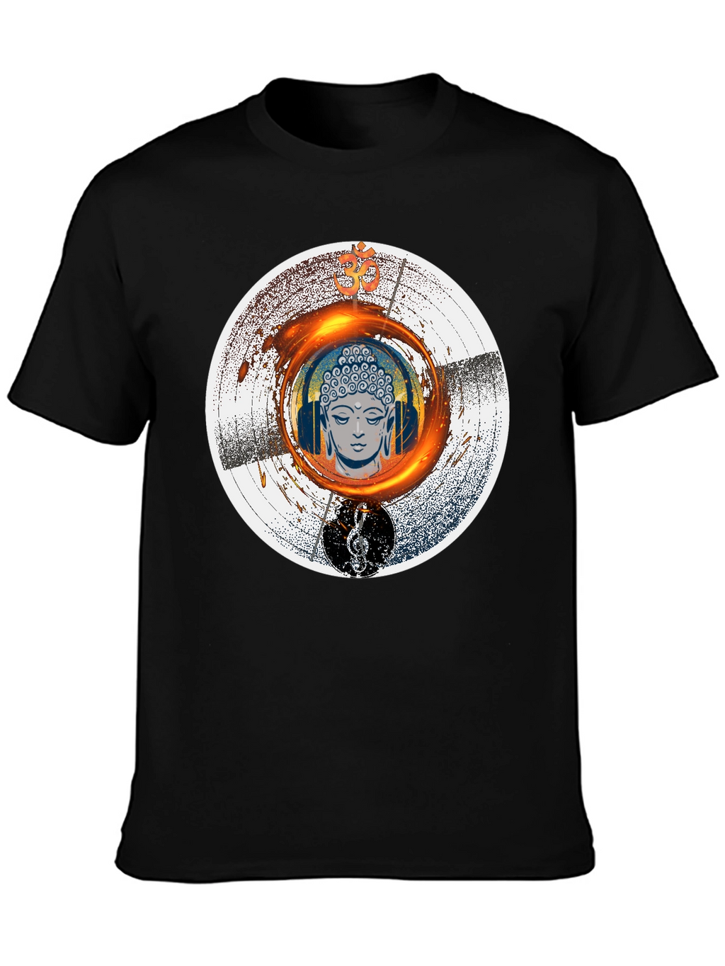 Buddha Music T-Shirt - Meditation Zen Graphic Tee