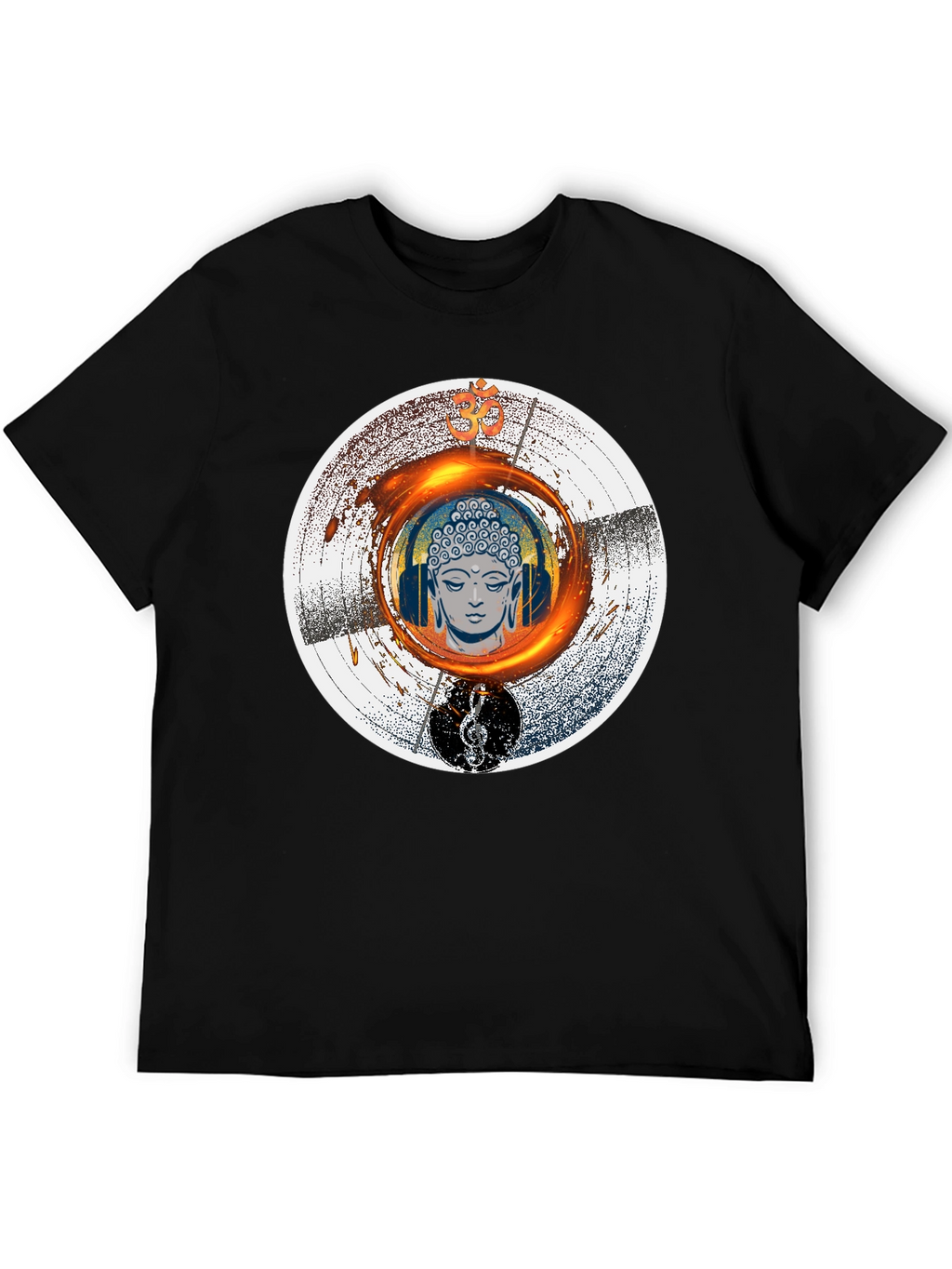 Buddha Music T-Shirt - Meditation Zen Graphic Tee