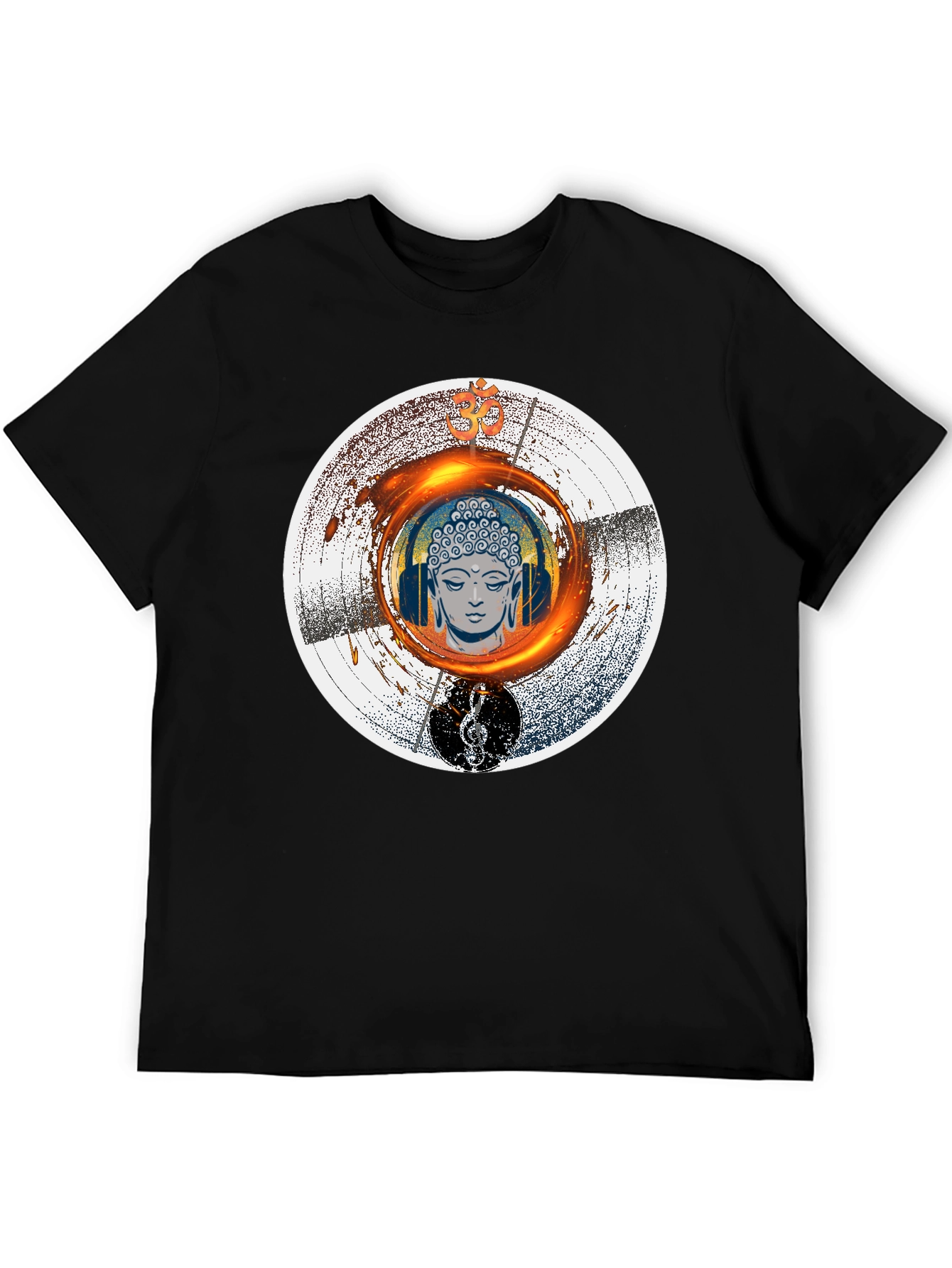 Buddha Music T-Shirt - Meditation Zen Graphic Tee