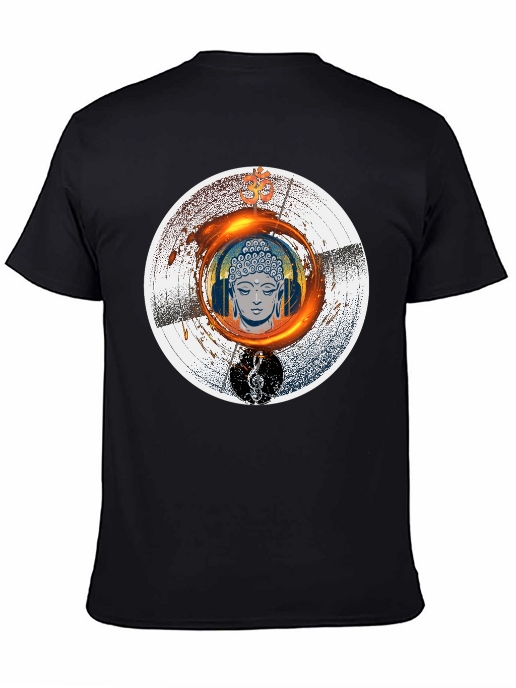 Buddha Music T-Shirt - Meditation Zen Graphic Tee