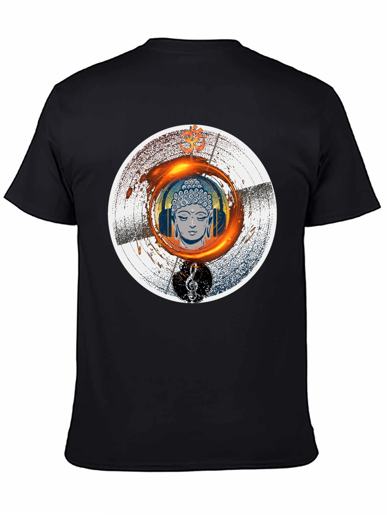 Buddha Music T-Shirt - Meditation Zen Graphic Tee