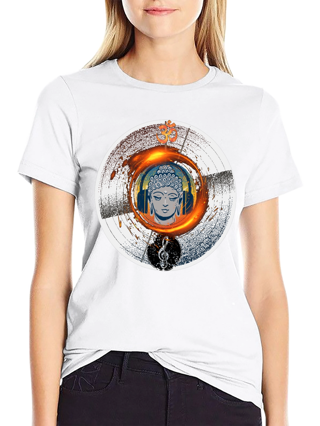 Buddha Music T-Shirt - Meditation Zen Graphic Tee