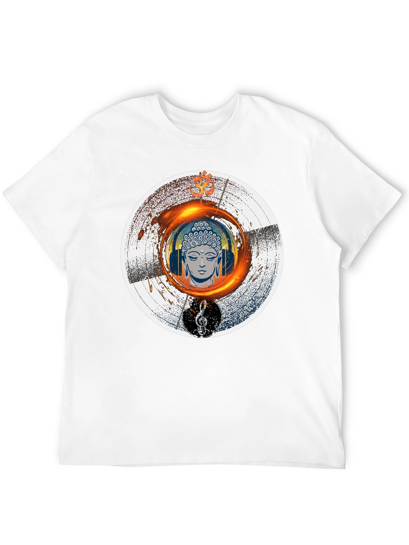 Buddha Music T-Shirt - Meditation Zen Graphic Tee