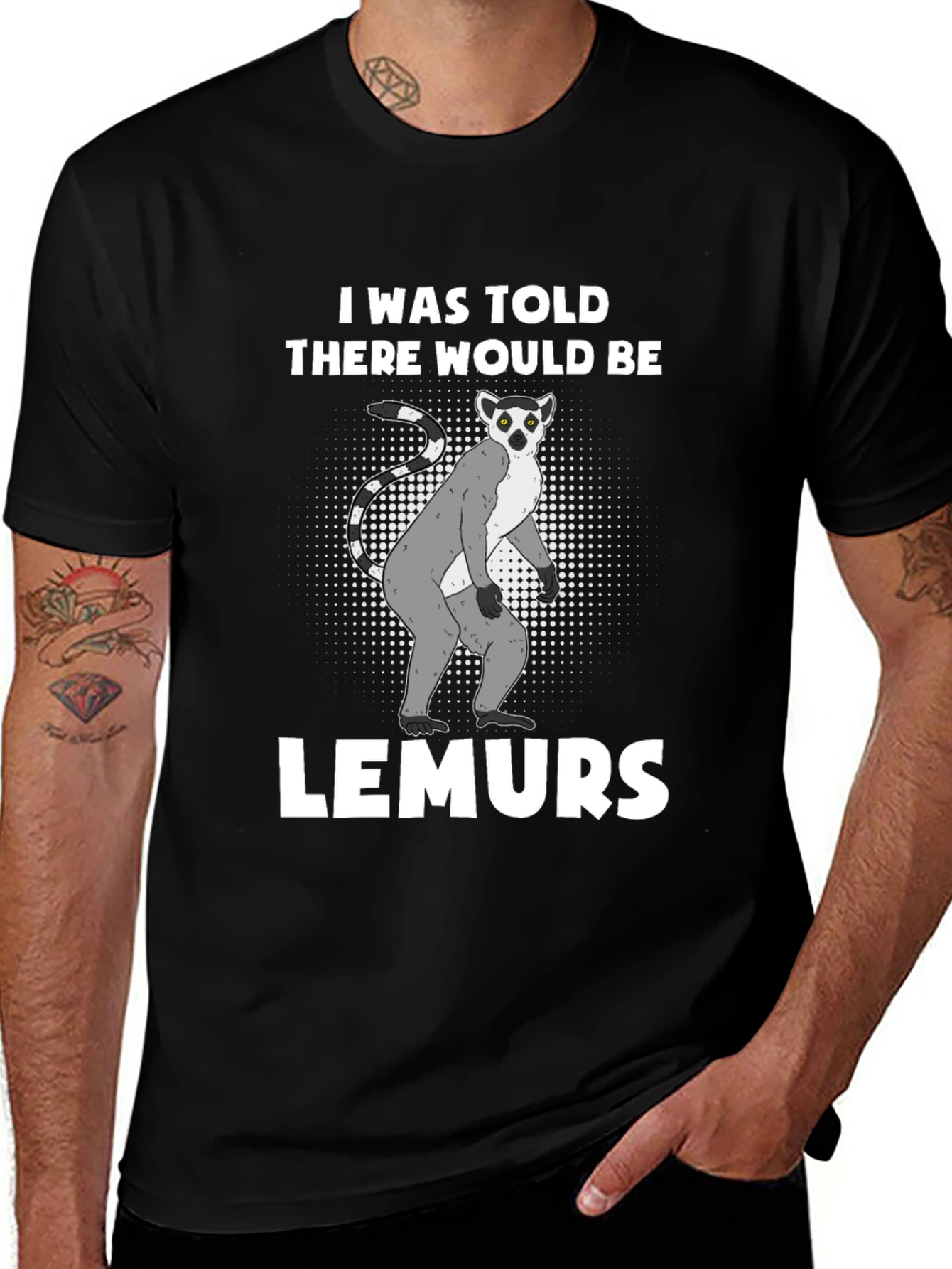 Lemurs Told Graphic T-Shirt - Novelty Tee